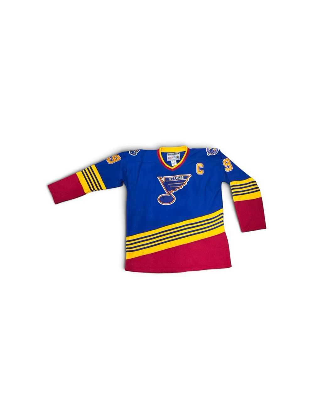 Vintage CCM Wayne Gretzky St Louis Blues Authentic Hockey Jersey Size 52 NHL